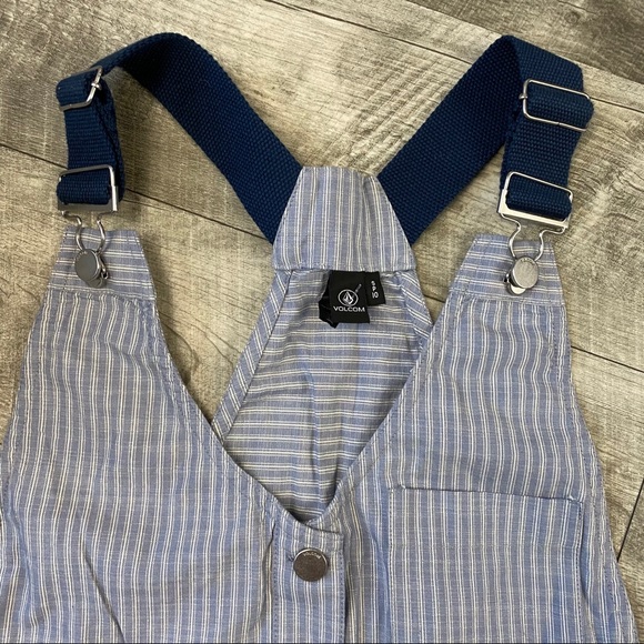 Volcom blue striped overall short dress - Picture 13 of 16